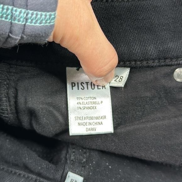 Pistola Black Skinny Split Ankle Pants Size 28 - Picture 10 of 12